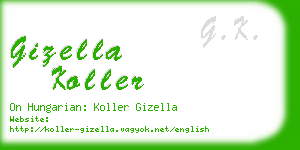 gizella koller business card